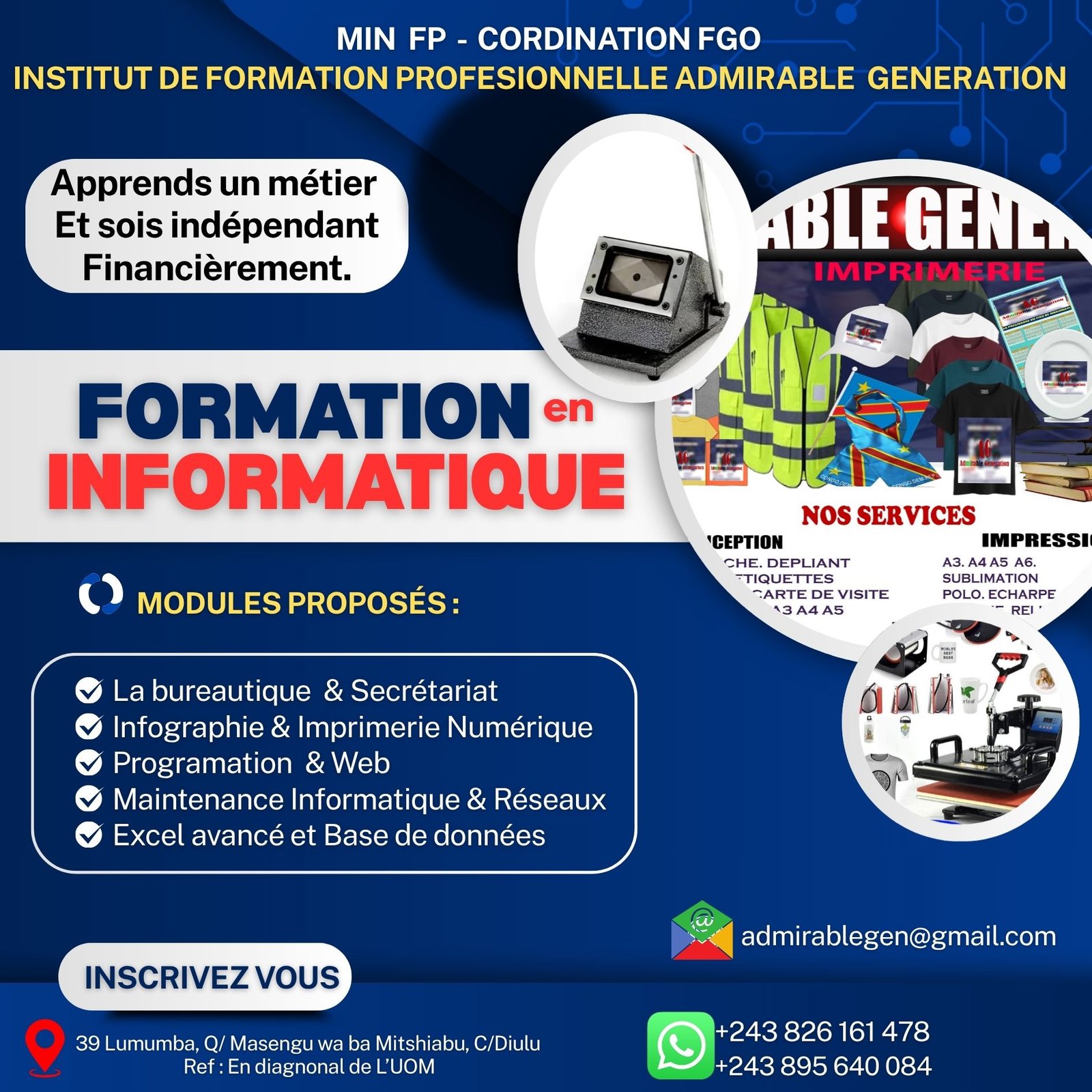 Publicite ADMIRABLE GENERATION